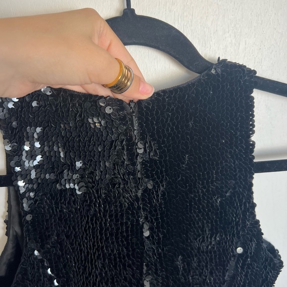 JAYGODFREY Sequin Midi Dress With Leg Slit - Picture 5 of 9